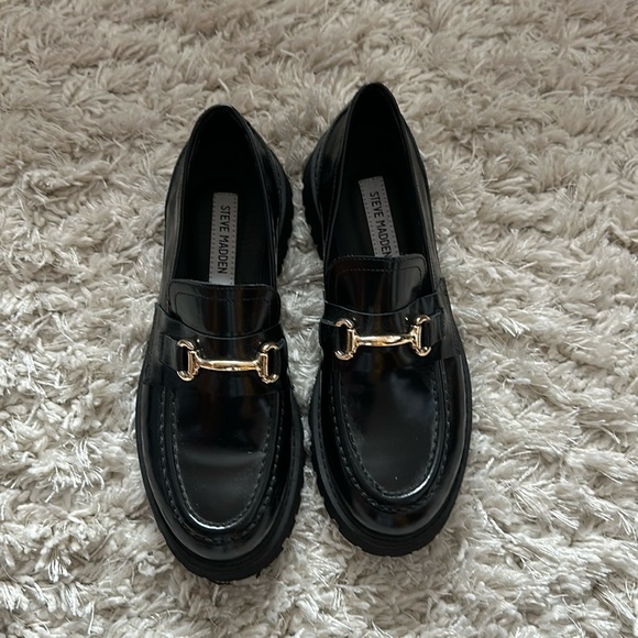 Steve Madden Black Loafers Size 41 - Picture 1 of 4